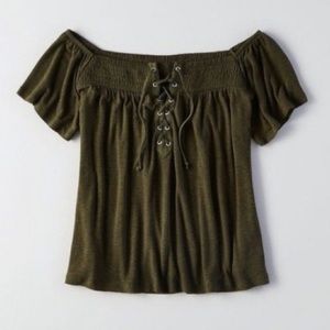 AE Lace Up Top